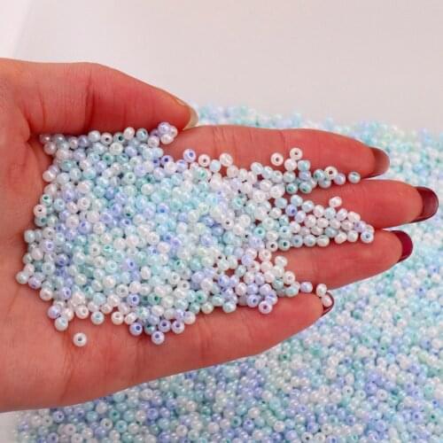 Macaroon 3mm MGB Cream Glass Seedbeads Japan Uniform Glossy Round Spacer Beads For DIY Jewelry Craft Making Bracelet Accessories