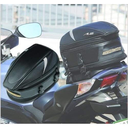 New arrival RR9014 Rough & road Motorcycle Tail Bag hand bag Rear Seat Bags Waterproof Helmet Bag with Rain Cover K