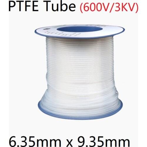 ID 6.35mm x 9.35mm OD PTFE Tube T eflon Insulated Rigid Capillary F4 Pipe High Low Temperature Resistant Transmit Hose 3KV Clear