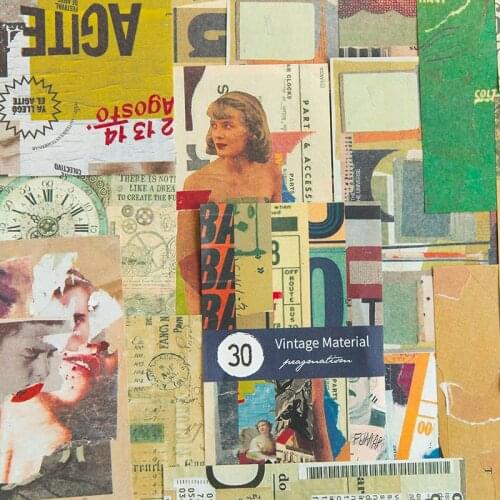 Time and Space Mark Series Artistic Kraft Journaling Bullet Sticker DIY Scrapbooking Material Card Retro Stationery Sticker