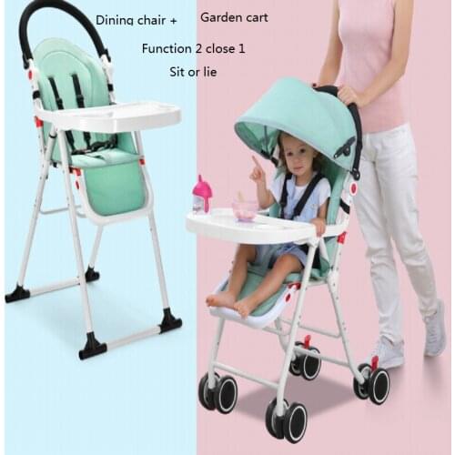High chairmulti function folding baby eating with cart baby dining chair
