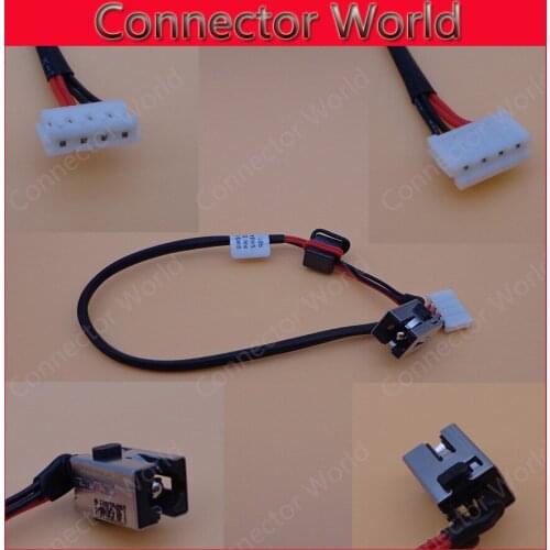 1-50pcs/lot New Laptop DC Power Jack with cable for Lenovo G470 G470AP G570 G570 G575 G475 Y471 Y470 DC Jack Connector