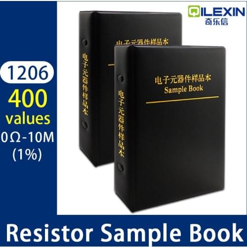 1206 Resistor 400 Values 1% FR-07 SMD SMT Chip Assortment Kit E96 series 0R-10M Sample Book