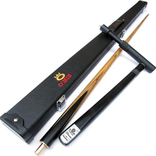 2016 New Arrival High Quality 3/4 Snooker Cue Stick 9.8mm Tips Ebony Handle 5A Ash Shaft With Snooker Cues Case Set China