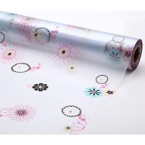 45*200cm Waterproof Glass Window Wall Sticker Home Decor Removable Glass Wall Stickers Flowers Mural Kitchen Bathroom Wall Decal