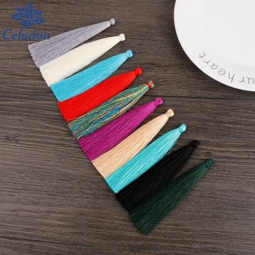 5/10pcs 90mm Suede Tassel flower tassel pendant Jewelry Findings Accessories for DIY Earring Keyring Jewelry Craft Making