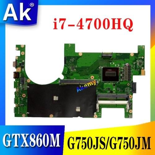 AK G750JS G750JM Laptop motherboard For Asus G750JS G750JM G750JW G750JH G750JX Test original mainboard I7-4700/4710 CPU GTX860M