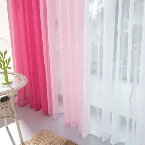 Free shipping tulle simple modern high quality balcony window living room bedroom solid sheer curtain tulle voile curtain E393