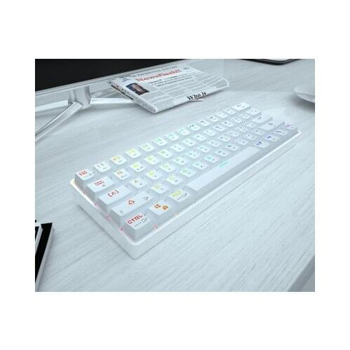 Wireless bluetooth metal aluminum alloy mechanical keyboard suitable for games, business office