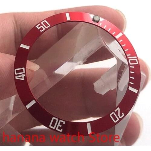 Bliger brand new high-quality hot-selling 38mm pearl rotating watch red yellow suitable for 40mm self-winding mens watch