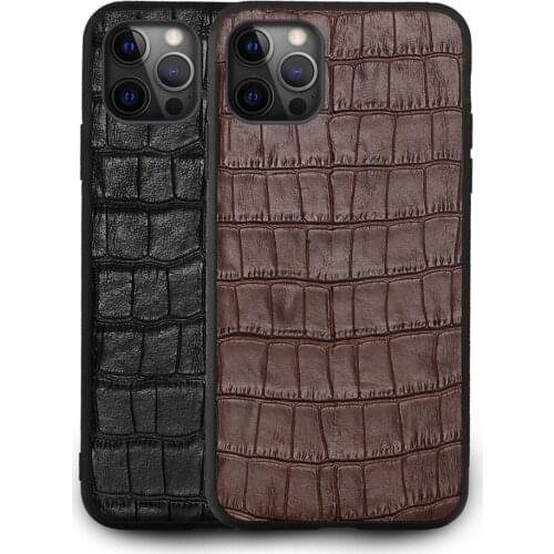 Genuine Leather Cases for iphone 12 Mini 12 Pro Max X XR XS XS max 11 Pro Max 6S 6 7 8 plus SE 2020 Stone Grain 360 Full Cover