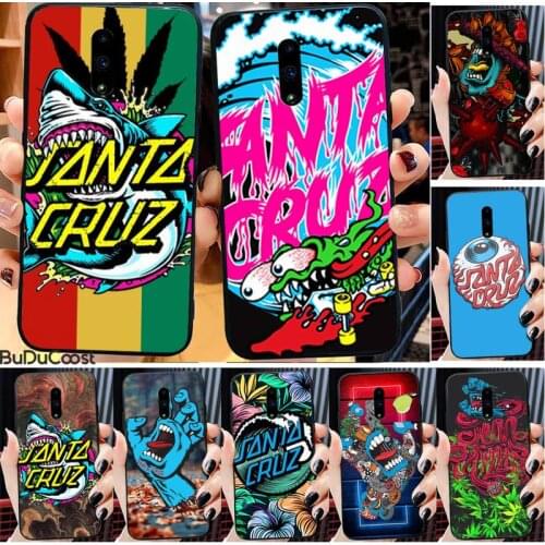 Riccu Skateboard Santa Cruz brand Phone Case For Redmi 6 4X 7 7A 8 GO K20 Note 4 4X 5 5A 6 6 Pro 7 8 8pro Black TPU Soft