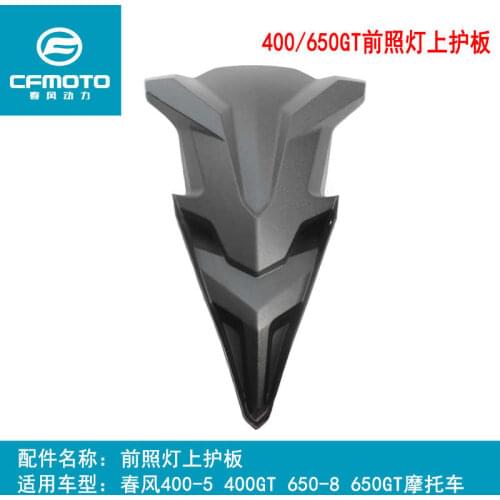 For Cfmoto Original Accessories of Motorcycle Cf400-5 Headlamp Upper Guard 400gt / 650gt Headlamp Upper Guard