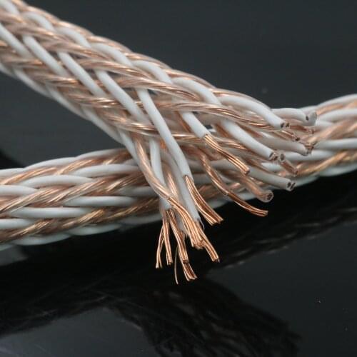 XSSH audio YIVO HIFI DIY Hi-end 24 core OFC pure copper 13mm Power Speaker Cable Wire Line