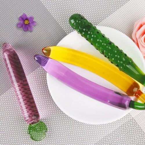 MizzZee Fruit and vegetable series crystal penis female masturbation massager adult sex toys