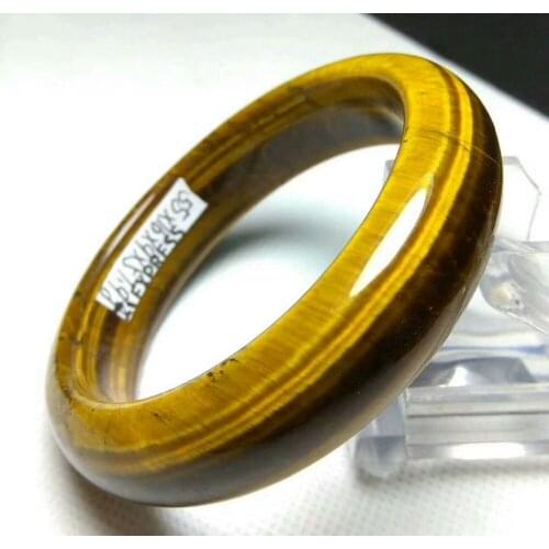 Genuine Natural Blue&Gold Tiger Eye Gems Bangle Inner Diameter 58-60mm AAAA