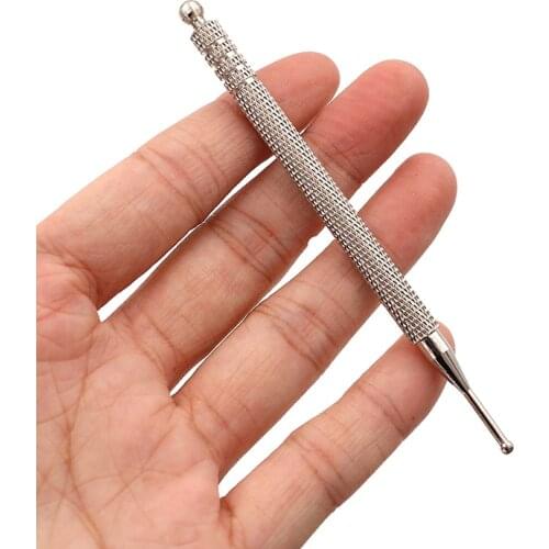New 11/13cm Acupuncture Point Probe Auricular Point Pen Beauty Ear Reflex Zone Massage Needle Stainless Steel Metal 11cm