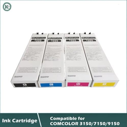 COMPATIBLE ink cartridge for Inkjet Printer Riso comcolor 3150 7150 9150 1000ml K C M Y color one set