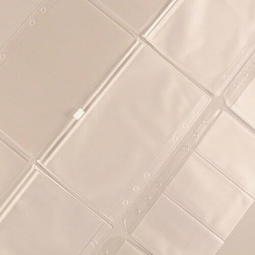 Clear A6 Ring Binder Pockets Wholesale filofax accessories,portable binder zipper pouch,name card organizer