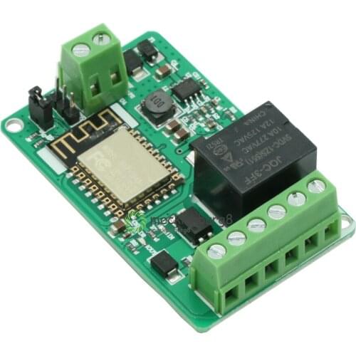ESP8266 ESP-12F Relay Module 10A 220V Network Relay WIFI Module Input DC 4 Layers Board TVS Input Automatic Protection Green
