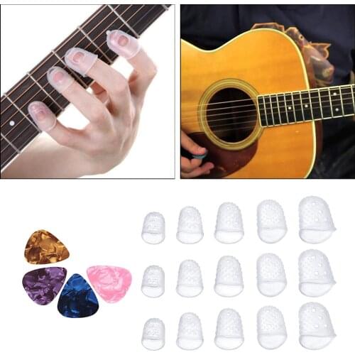 Fingertip Protection Silicone for Stringed Instruments Ukulele Kalimba Guitarists And Beginners