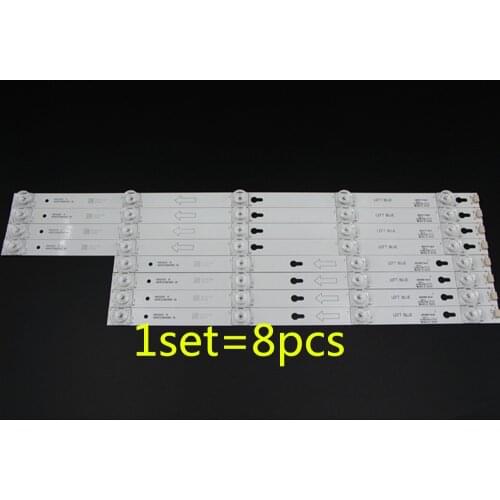 8pieces led lighting strip for 49S405 49S403 2D02900 2D02899 LVF490CSOT D49A620U 49D2900 AB 49HR330M04B0 49HR330M05A0 V6 U49P60