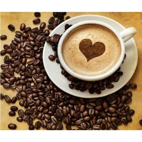 YIKEE diamond painting Coffee，cross stitch diamond,diamond mosaic paintings Y650