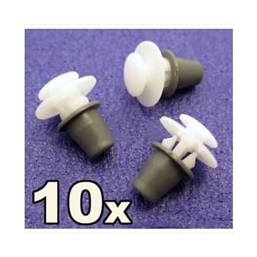 10x For VW Side Moulding Strip & Wheel Arch Trim Clips- Golf mk2, mk3, Jetta, Vento