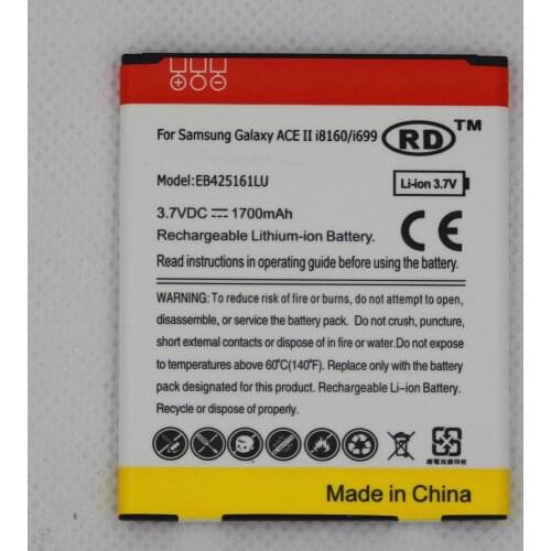 5pcs/lot 1700mAh Battery EB425161LU For Samsung SM-J105H J1MINI S7562 S7572 S7580 I739 i759 I669 I8160 For GALAXYAce 2