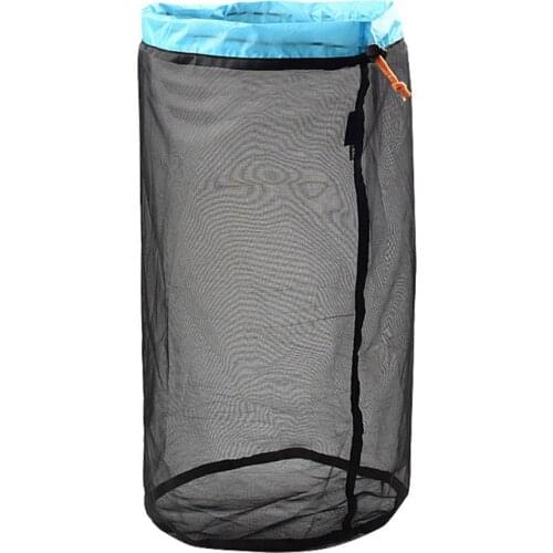 5Pcs Portable Ultralight Drawstring Mesh Bags Storage Sack Outdoor Travel Camping Drawstring Mesh Bags