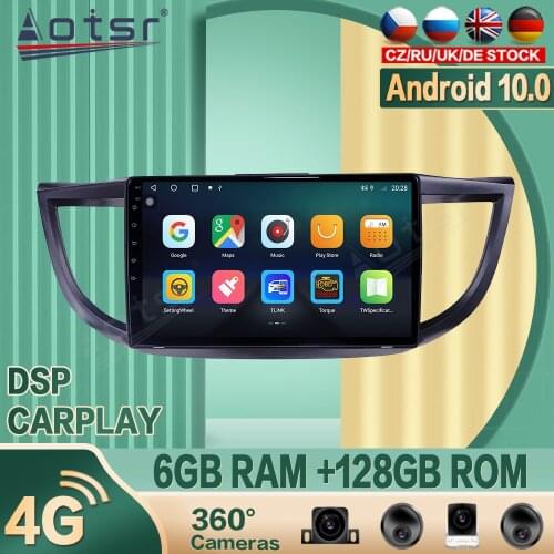 6+128G for Honda CRV 2011-2015 Android Car radio Player GPS Navigation 360 camera Auto Stereo 2din Multimedia Video DSP carplay