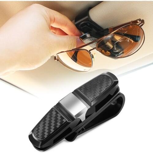 Car Sunglasses Holder Clip Car Glasses Cases Portable for jeep renegade wrangler compass fiat 500 dodge ram Chrysler 300 c