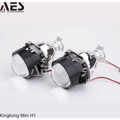 AES 2PCS Kingkong WST Bi-xenon HID Projector Lens 2.5" With H1 Bulb 4300k 6000K 35W Car Accessories