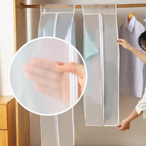 1pc Clothes Hanging Garment Dress Clothes Suit Coat Dust Cover Storage Bag Pouch Case Organizer Wardrobe Hanging