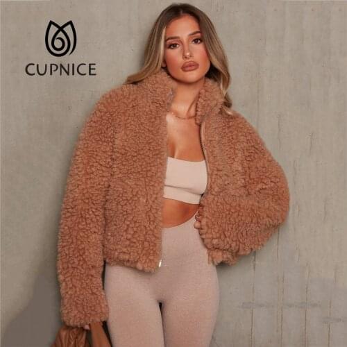 Женские короткие куртки CUPNICE China At AliExpress