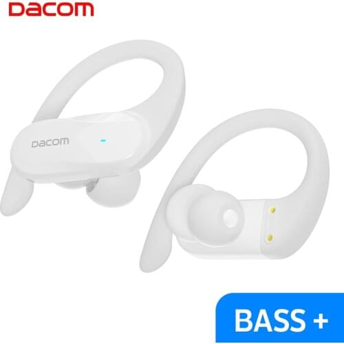 DACOM Athlete TWS Bluetooth Earphones Bass True Wireless Stereo Earbuds Sports Headphones Ear Hook for Android iOS Waterproof