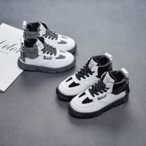 Kids Sneaker Boys Girls Boots Lace Up Fashion Winter Warm Snow Shoes High Top Non-Slip Outdoor Sports Comfortable Running Shoes