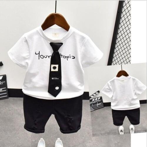 Baby Boys Clothes Set Summer Kids Baby Fashion T Shirt Shorts Girls Outfit Sport Suit Children Clothing Set 2 3 4 5 6 Years
