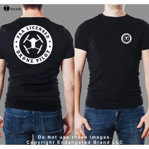 Drone Faa Pilot Round Dji Mavic Short Sleeve MenS T-Shirt 3D Men Tops Tee Casual Streetwear T Shirt Dress