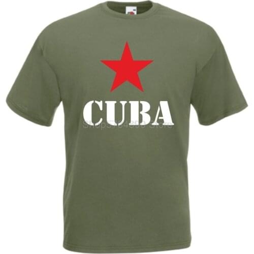 Tshirt Homme 2018 New Cuba T-Shirt Revolution Castro Che Guevara Print T Shirt Men