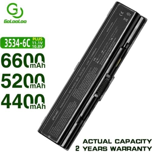 Golooloo 6 cells Battery for Toshiba PA3534U-1BRS PA3534U PA3533U-1BAS for Satellite A300 A200 L300 L450D A500 A205 A210 A215