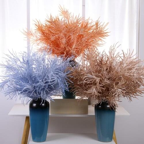 Simulation Silk Bamboo Wedding Decoration Fake Flower Bouquet Hotel Decoration Mist Rime Maple Leaf Plants