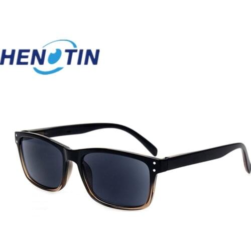 Henotin Classic Reading Glasses for men and women Spring Hinge Plastic frames Quality sunglasses 2.0