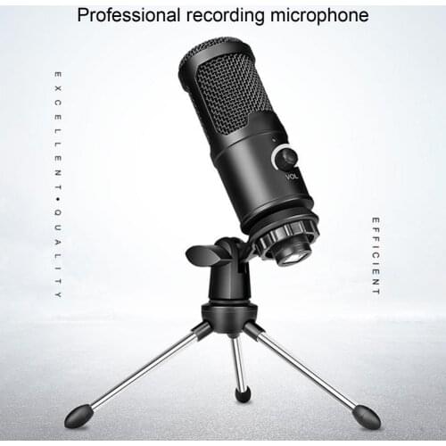 USB Condenser Microphone for Computer USB PC Microphone Mic Stand POP Filter to Gaming Streaming Podcasting Recording Headphone