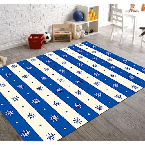 Rudder Patterned Carpet ,Non Slip Floor Carpet,Teens Carpet,Kids Carpet,Turkish Rug