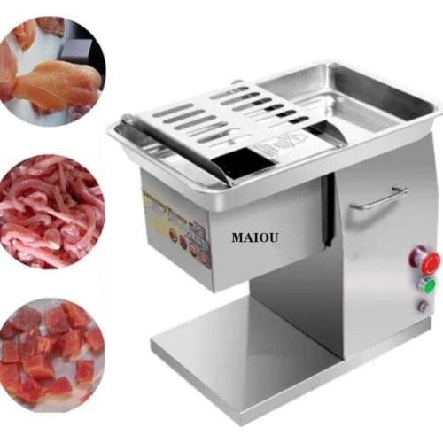 Meat Slicer Stripping Cutter Machine,Fresh Meat Cube Dicer Cutting Machine 110/220V 400kg/h