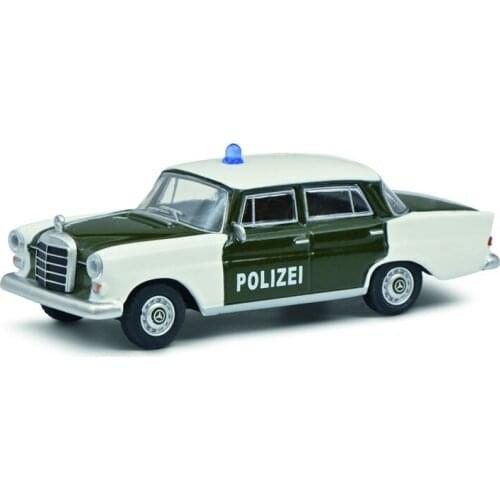 Schuco 1:64 MB 200 POLIZEI Green White Diecast Model Car