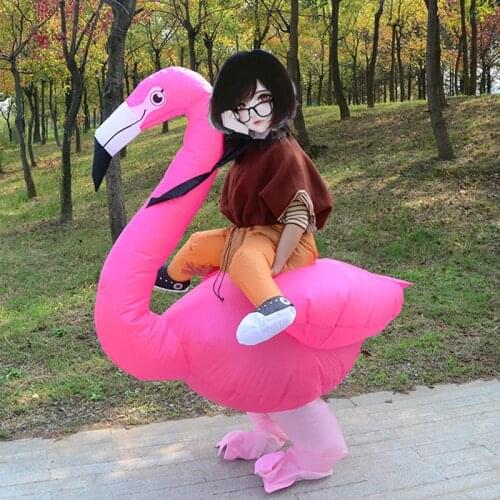 Inflatable Flamingo Anime Costume Party Purim Carnival Costume For Women Adults Children Kids Inflatable Mascot Cosplay