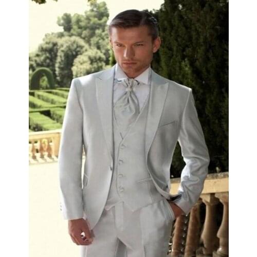 New Design Soft and Comfortable Fit Mens Dress Ball Prom Dresses Slim Fit 3 Groom Style Mens Suits Custom Made