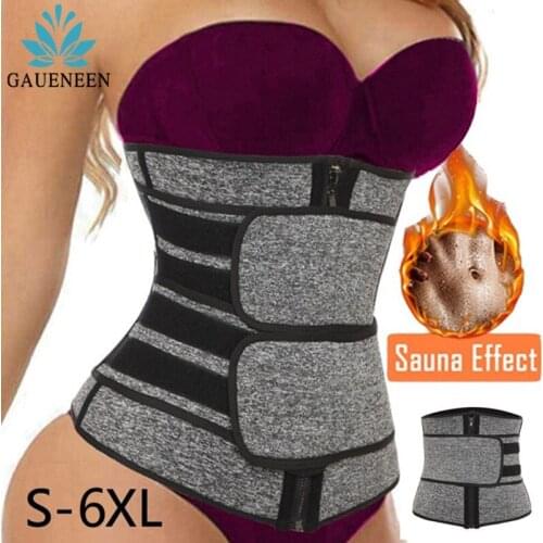 GUAENEEN Waist Trainer Corset Neoprene Sauna Belt for Women Shapewear Weight Loss Trimmer Workout Fitness Body Shaper Belt